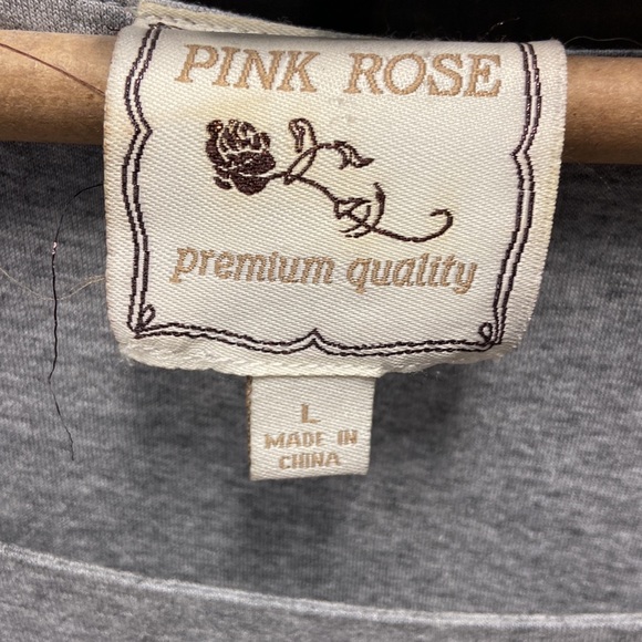 Precious Babydoll Dress, Grey Knit, Sz. Lg - Picture 2 of 4